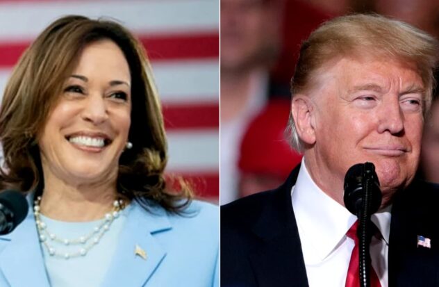 Kamala Harris leads Trump in polls for the first time
