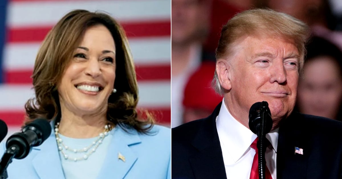Kamala Harris leads Trump in polls for the first time