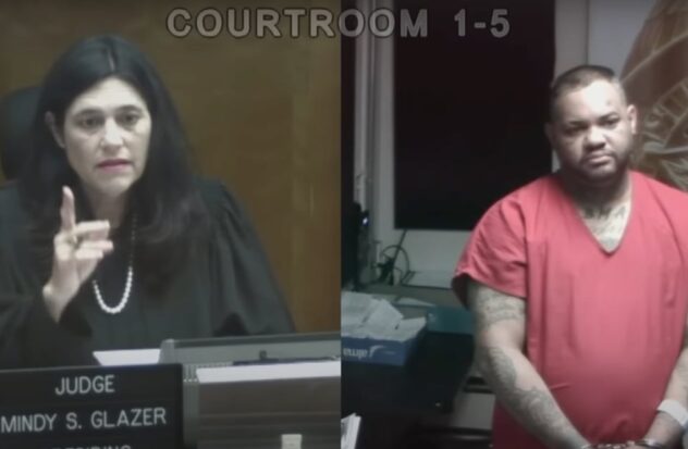 This was El Taiger's appearance before Judge Mindy Glazer in Miami
