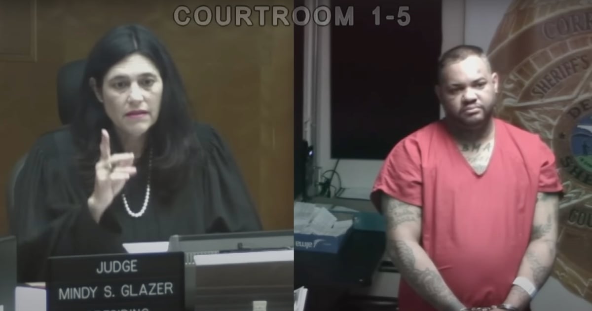 This was El Taiger's appearance before Judge Mindy Glazer in Miami