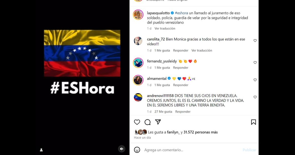 Venezuelan artists call on soldiers and police not to repress anti-Maduro protesters