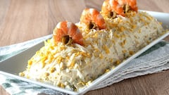 Who makes the white label Russian salad in each supermarket? Mercadona, Alcampo, Carrefour, Da